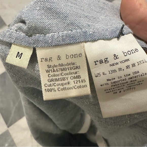 Rag and bone cotton ombré shirt - Picture 2 of 5